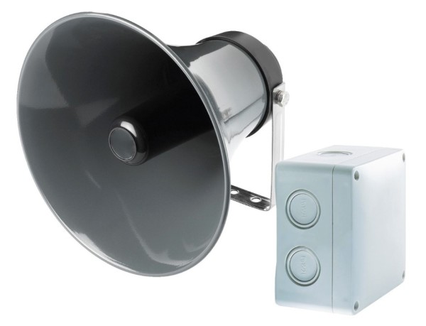 Außen-Lautsprecher mit Verstärkerbox